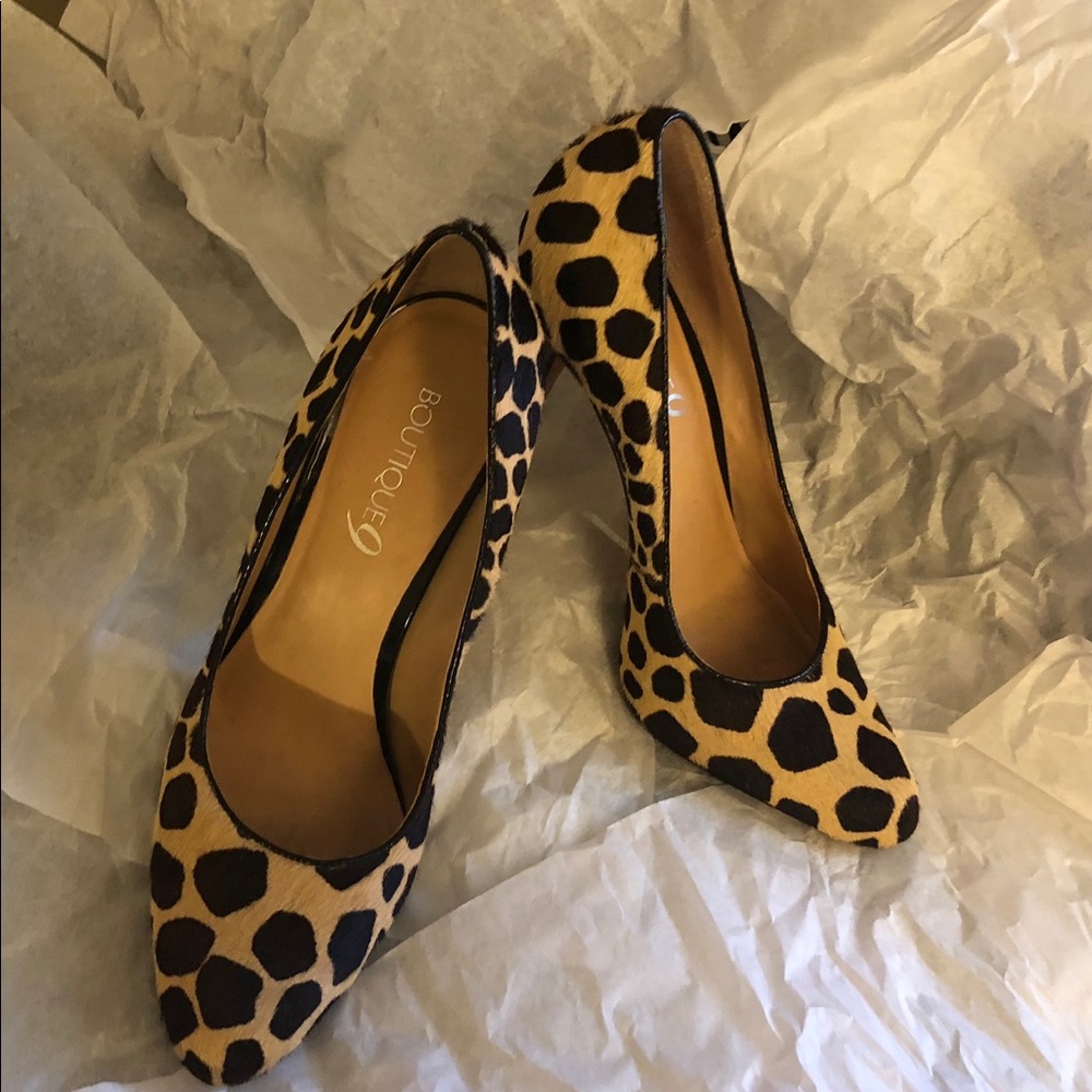 Boutique 9 Calf Hair leopard print pump.